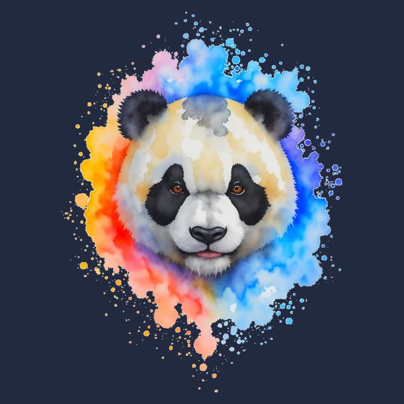 Wasserfarben Panda Splash