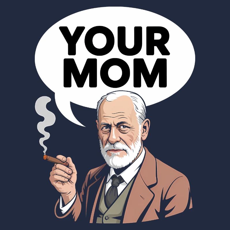 Deine Mutter – lustiges Sigmund Freud T-Shirt