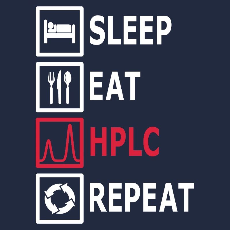 HPLC Performance Chromatography Eat Sleep Repeat