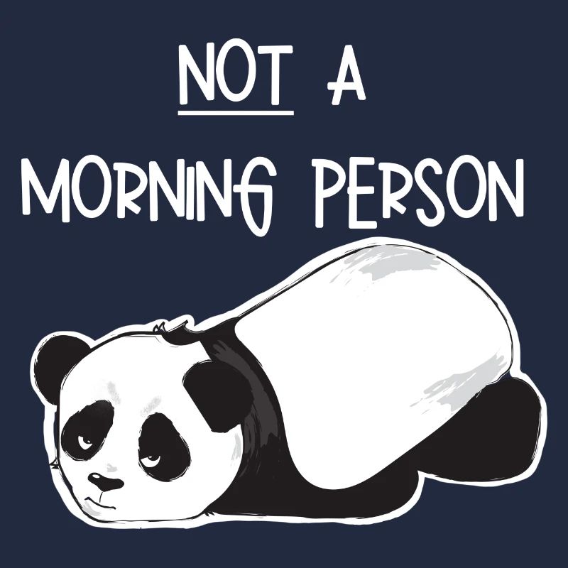 Kein morgendliches Mensch-Grumpy Panda
