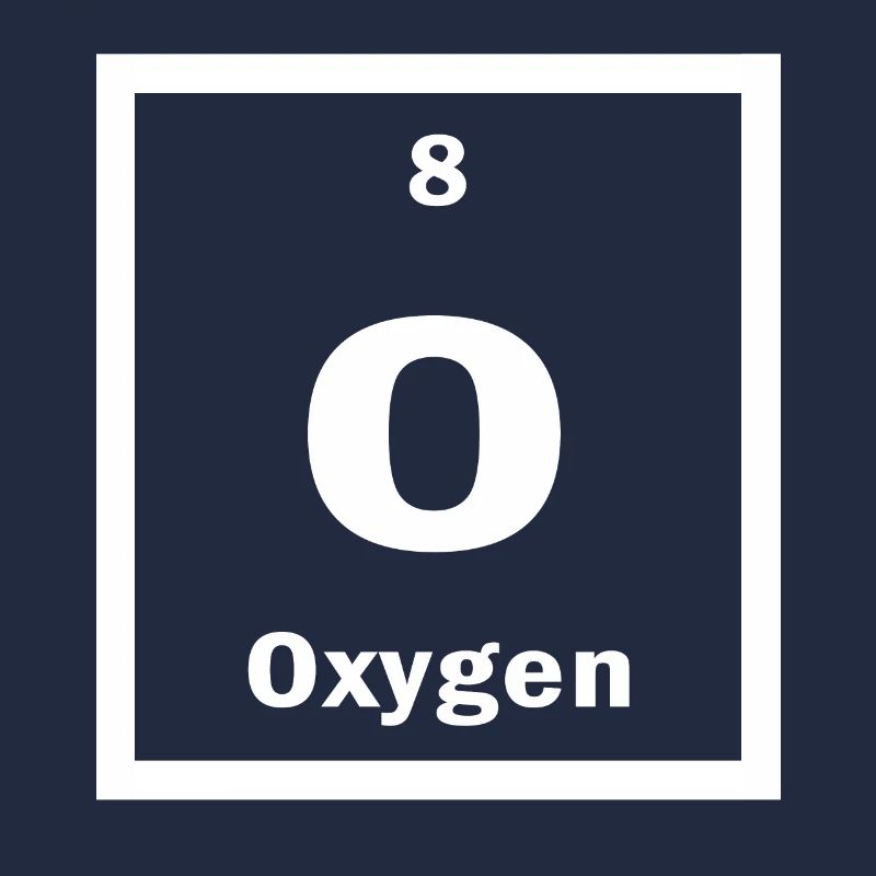 Oxygen O Periodic Table of Elements Science