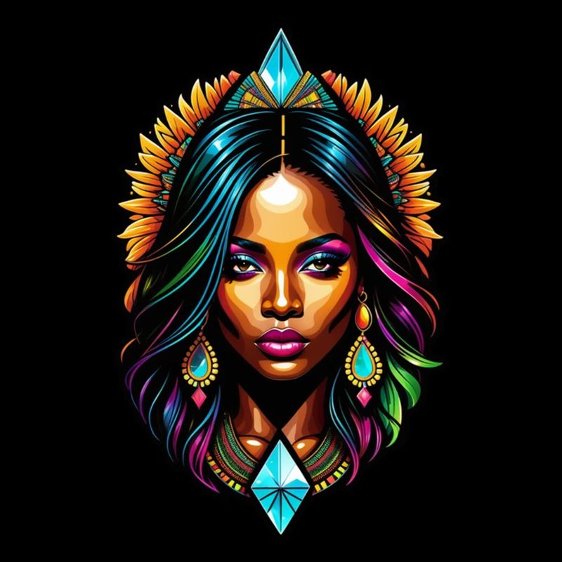 femme afro - beauté