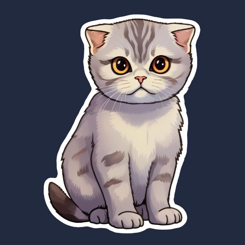 Chat Pliant Écossais Mignon