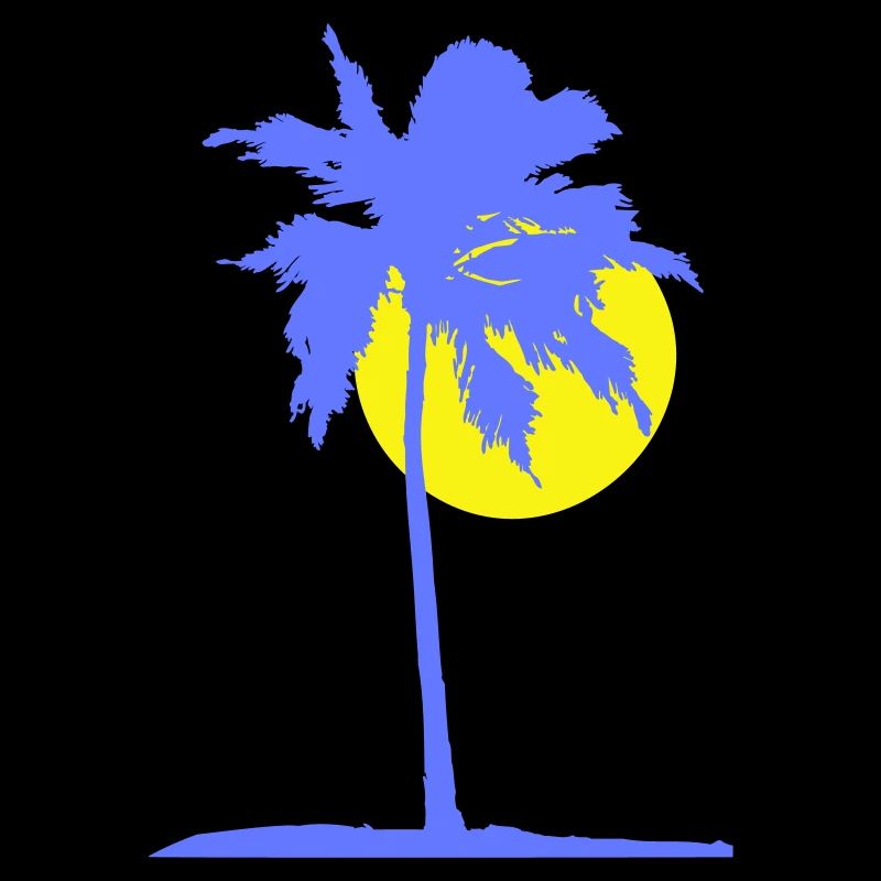 Palm Tree Island Plage Vacances Soleil Mer Belle Soirée