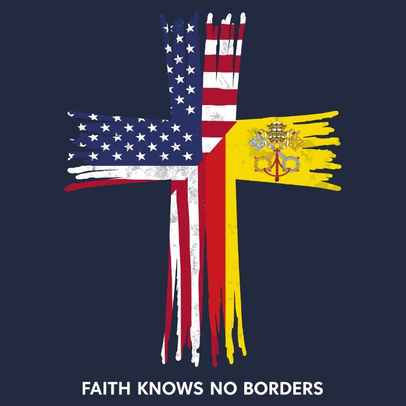Drapeau américain et du Vatican