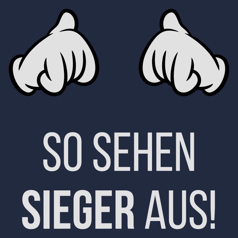 So Sehen Sieger Aus! (Comic-Hände / Neg / 2C)