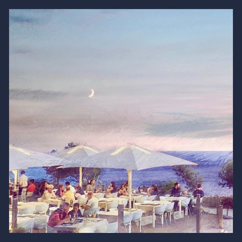 Bar de plage en Toscane