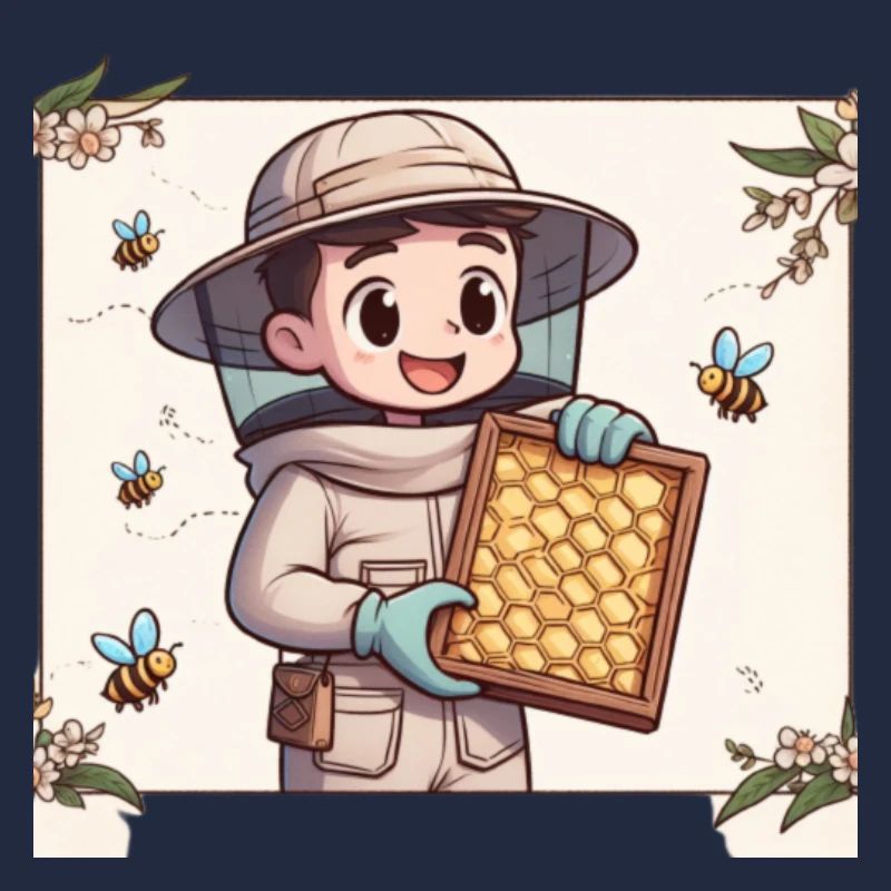 Cartoon Beekeeper 4