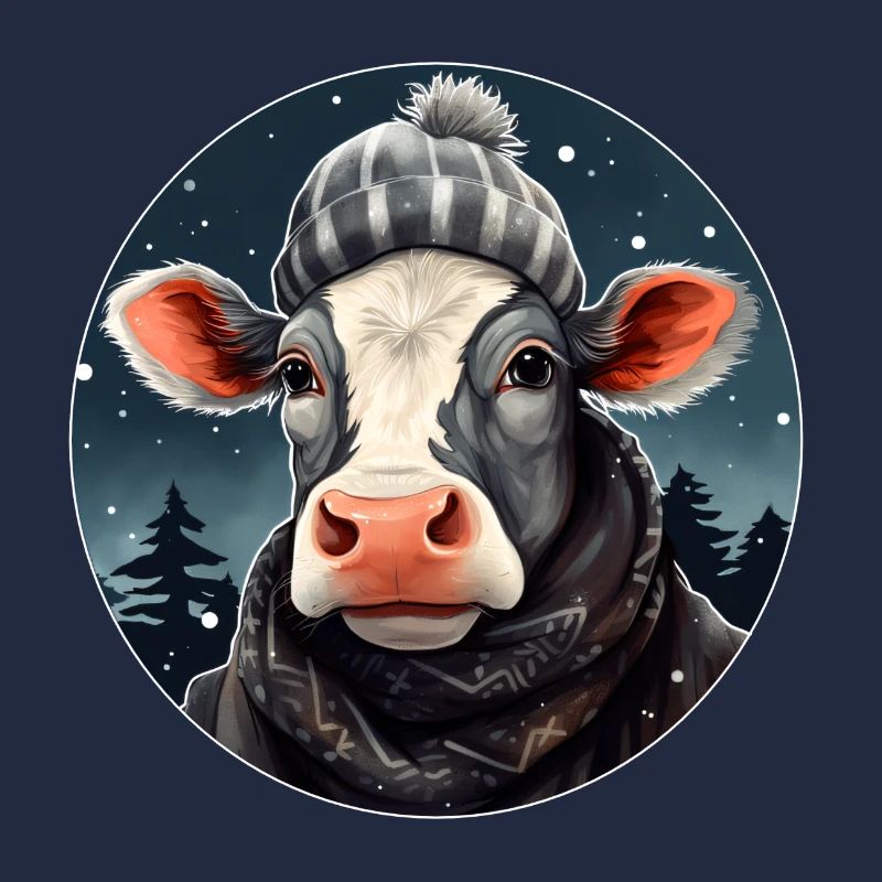 Vache en hiver