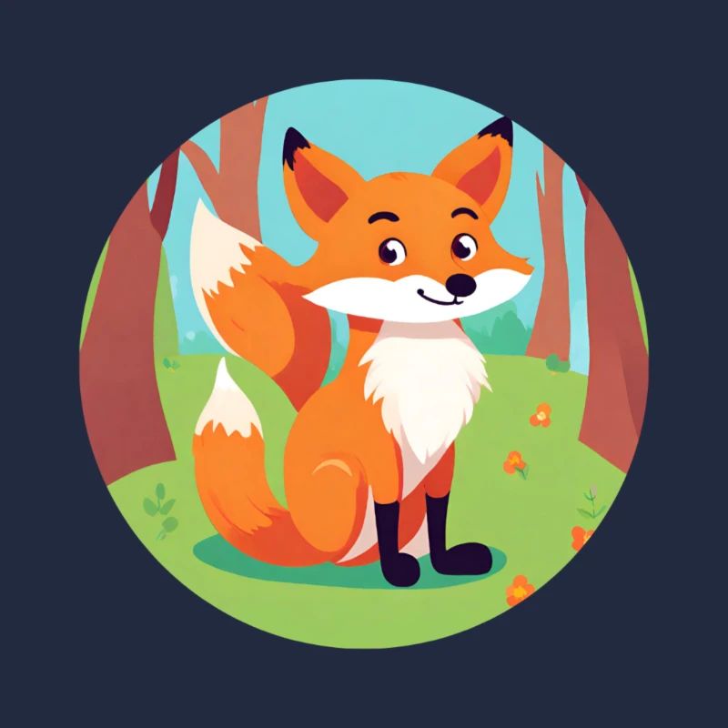 Renard dans la forêt d’automne