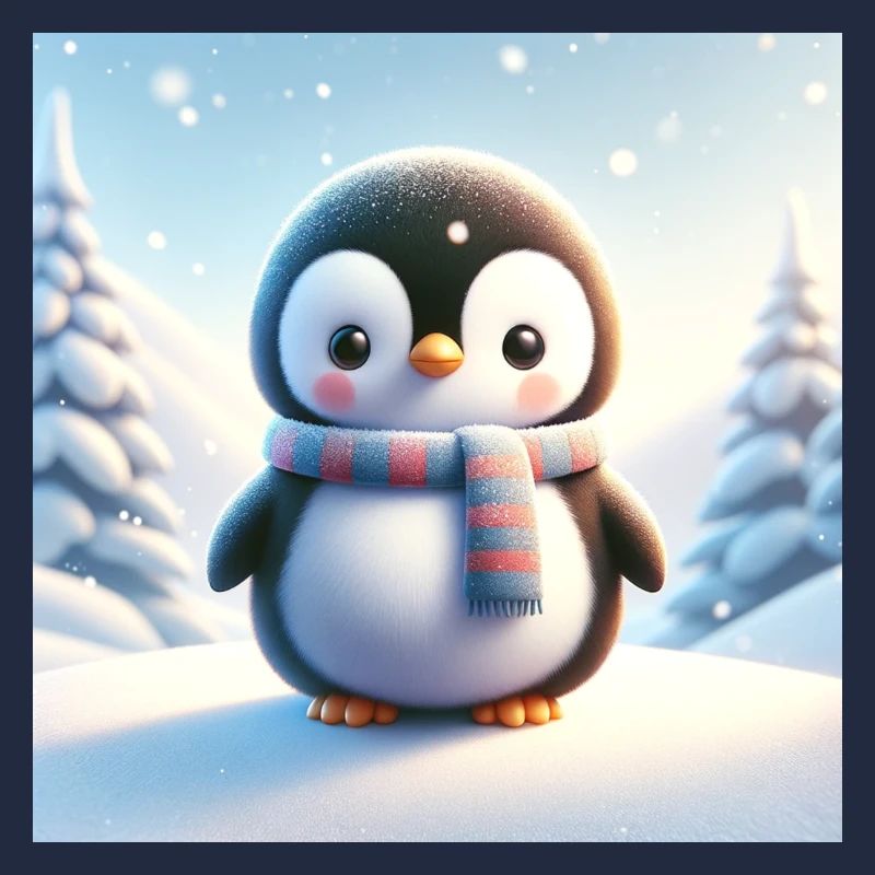 Pingouins neige