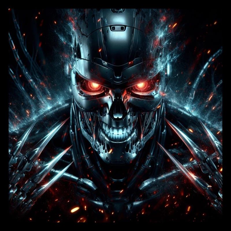 Cyborg Hyperrealismus mit Krallen