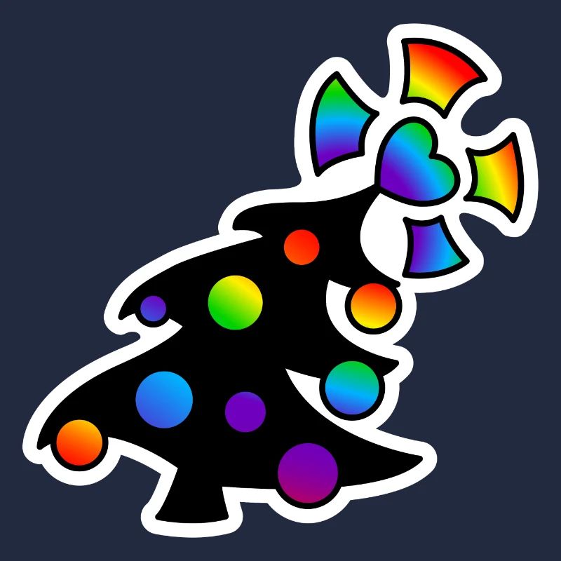 Christmas Tree Christmas Tree : Sticky Queer Pride