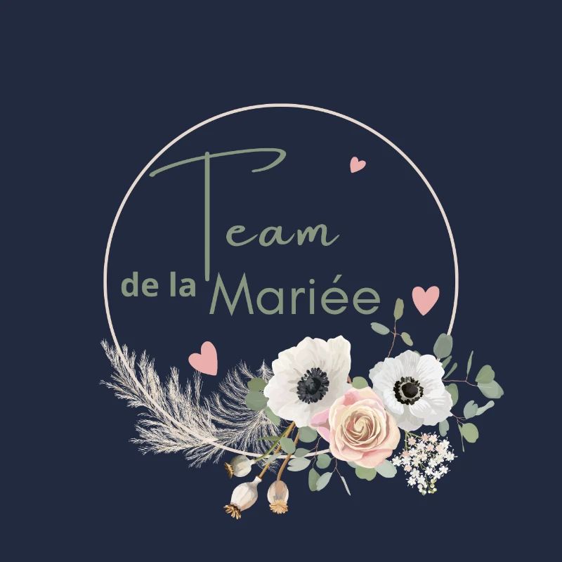 Brautteam Krone Boho Blumen