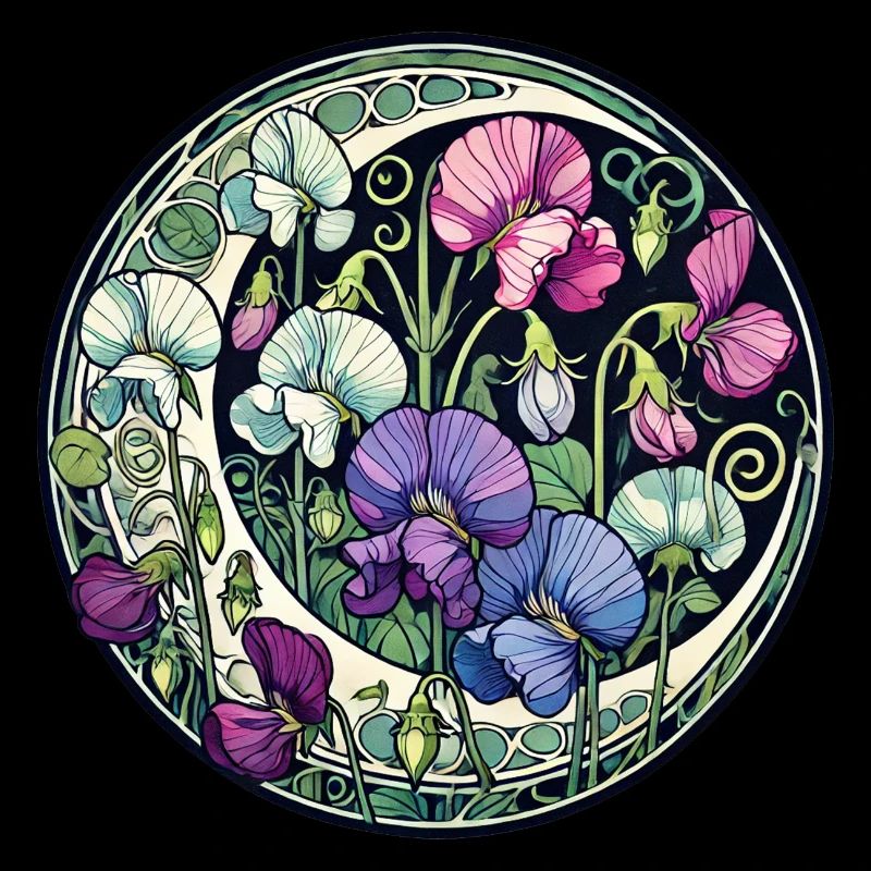 Pois de senteur violets