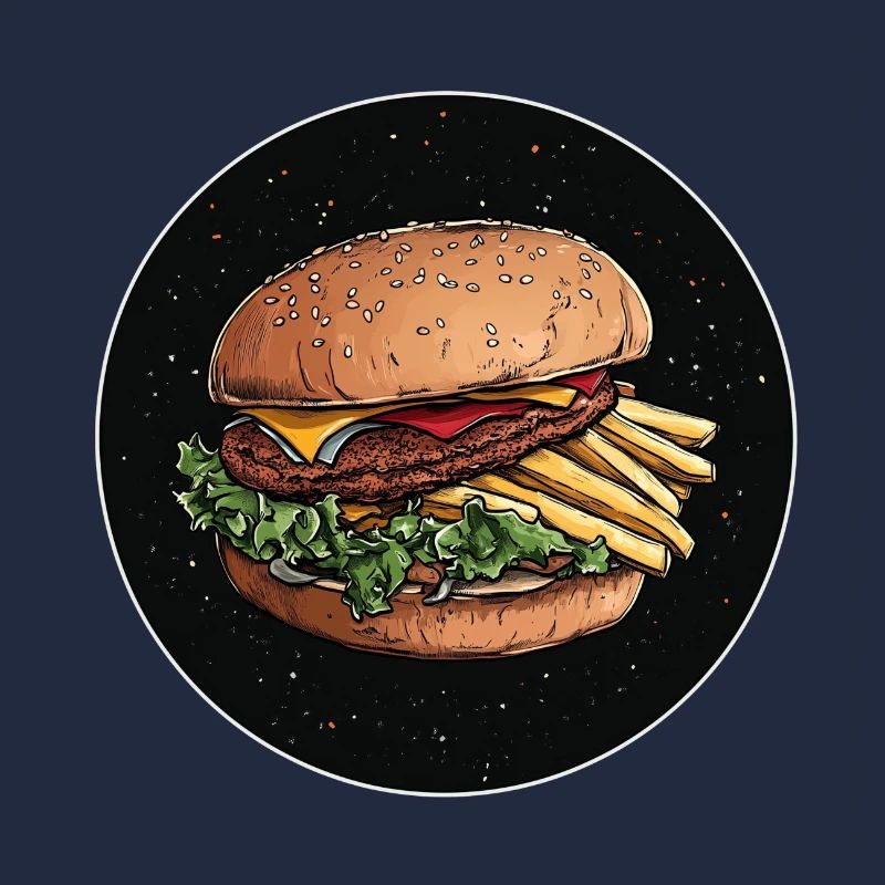 Burger mit Pommes – Geschmack auf die Hand