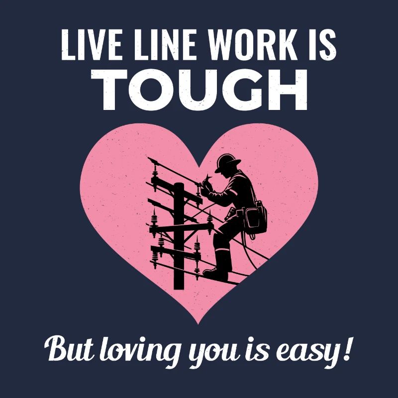 Lineman Valentinstag Live Line Work Liebe Romantik