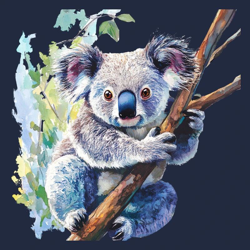 Der Koalabär sieht putzig aus