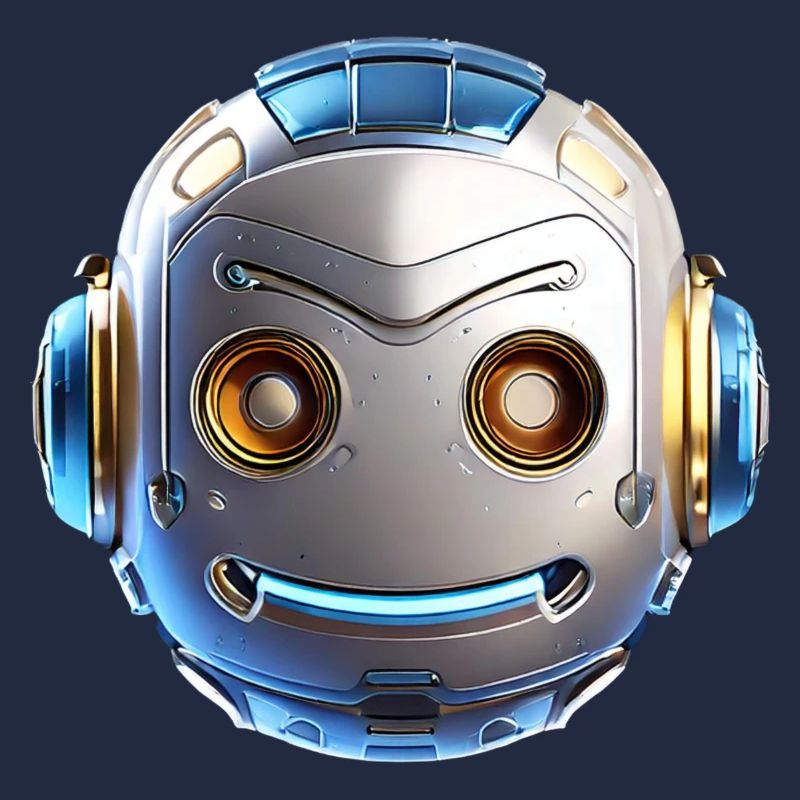 Robot head with cool details