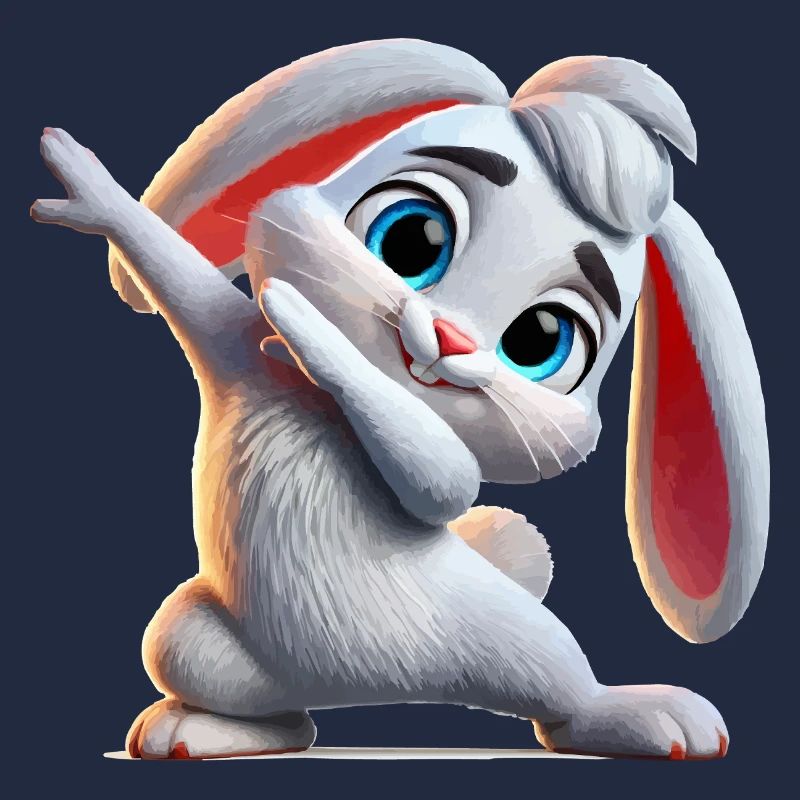 Bunny Dabbing Comic