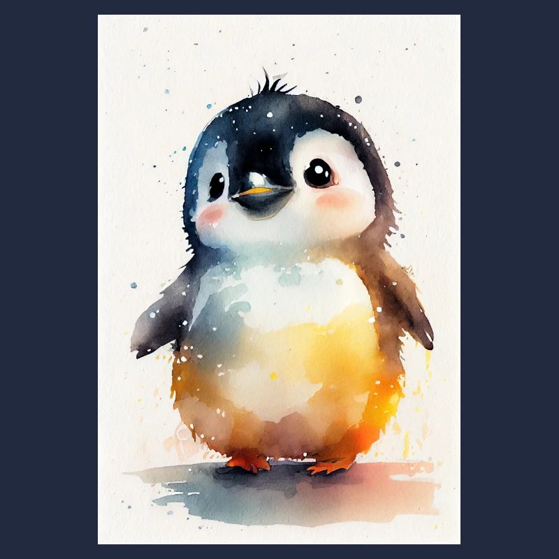 Pingouins Pingouins Aquarelle d’Animal