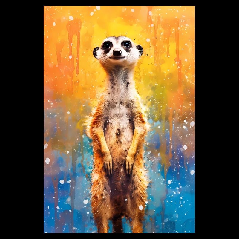 Erdmännchen Tier Erdmann Paintings