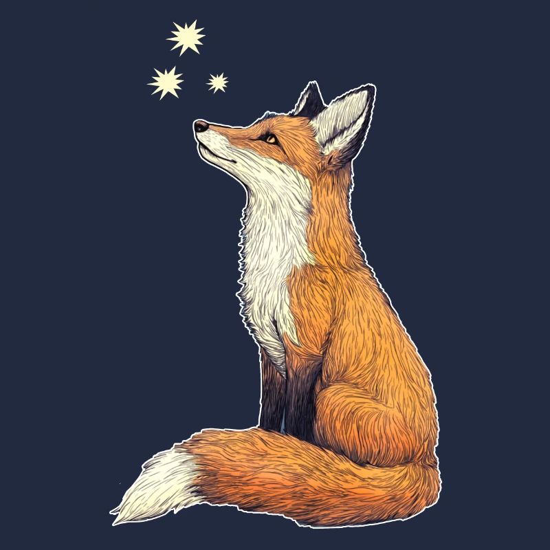 Fuchs mit Sternen