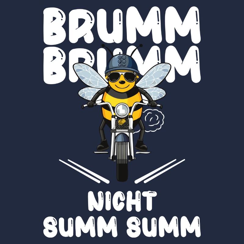 Bee Motorcycle Buzz Buzz Not Buzz Buzz White