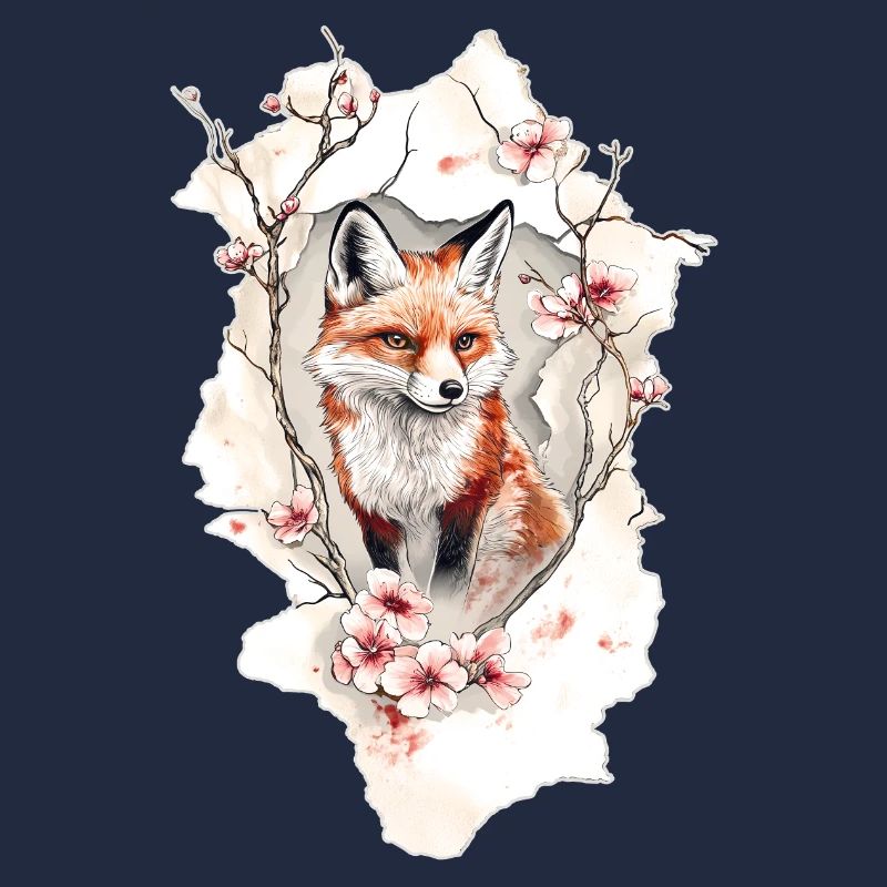 Fuchs Kirschblüten