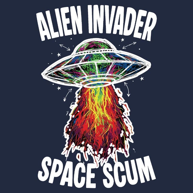 UFO Alien Invader Space Scum Scribble
