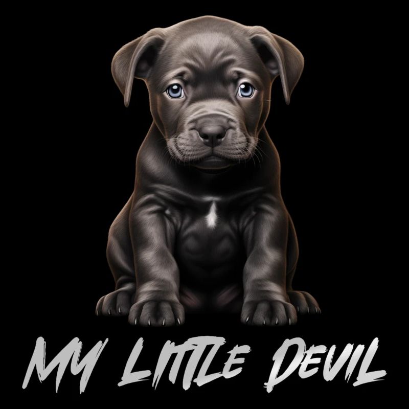 Blue Line Dog Pitbull Baby My Little Devil