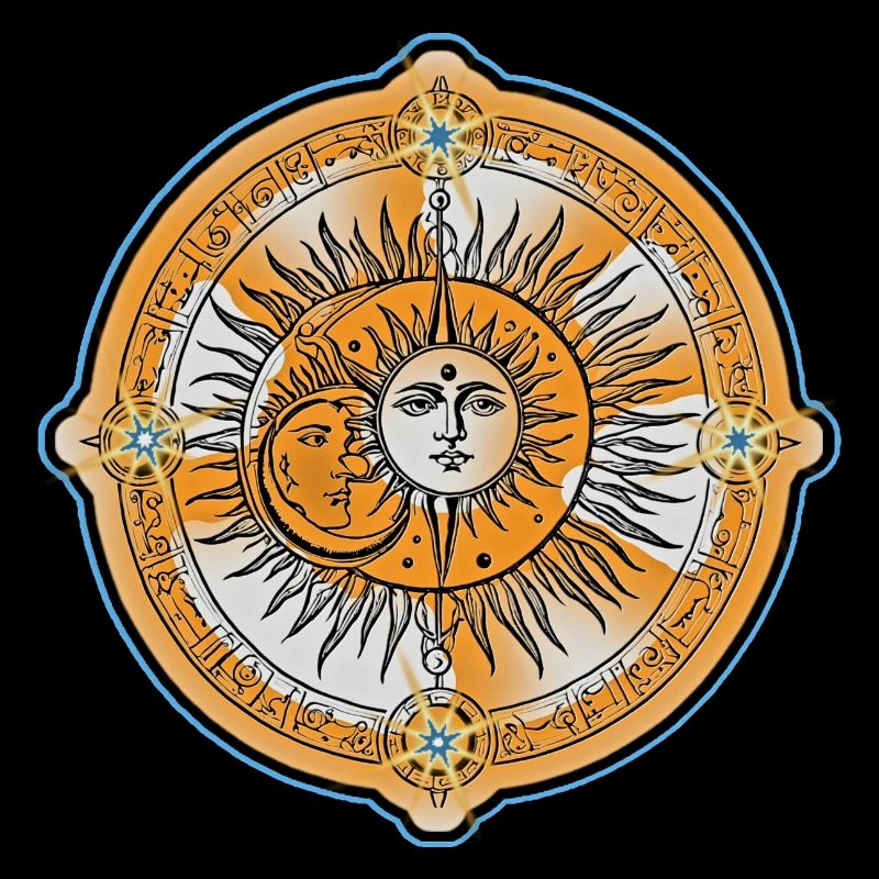 Sonne Mond und Sterne