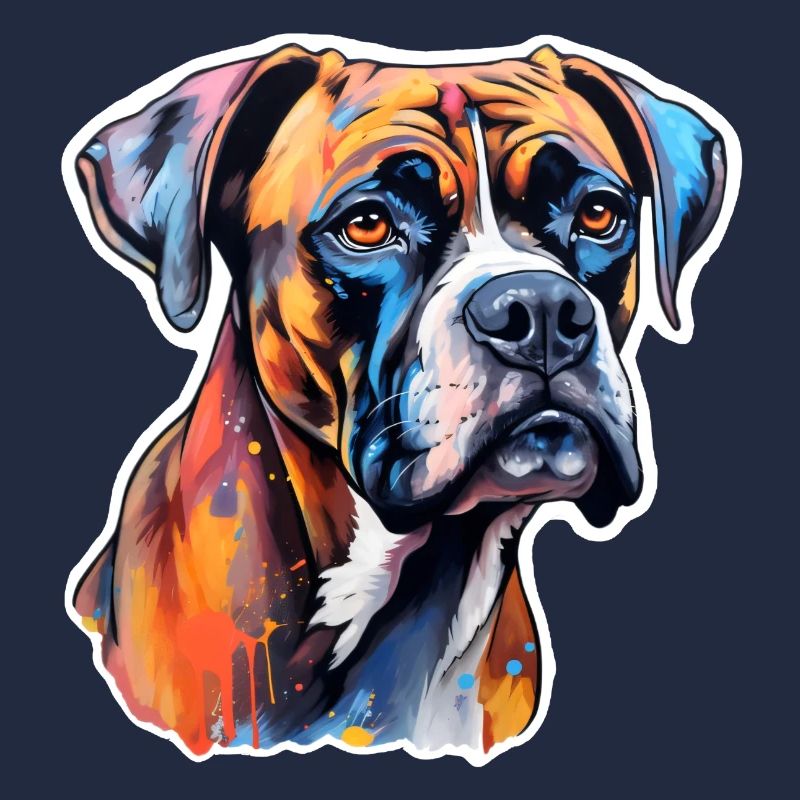 Boxer Head Psychédélique