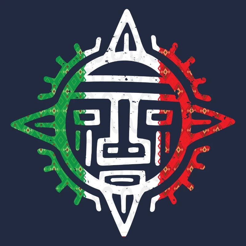 Ancient Mexican sun Maya Azteca Aztec King Mask