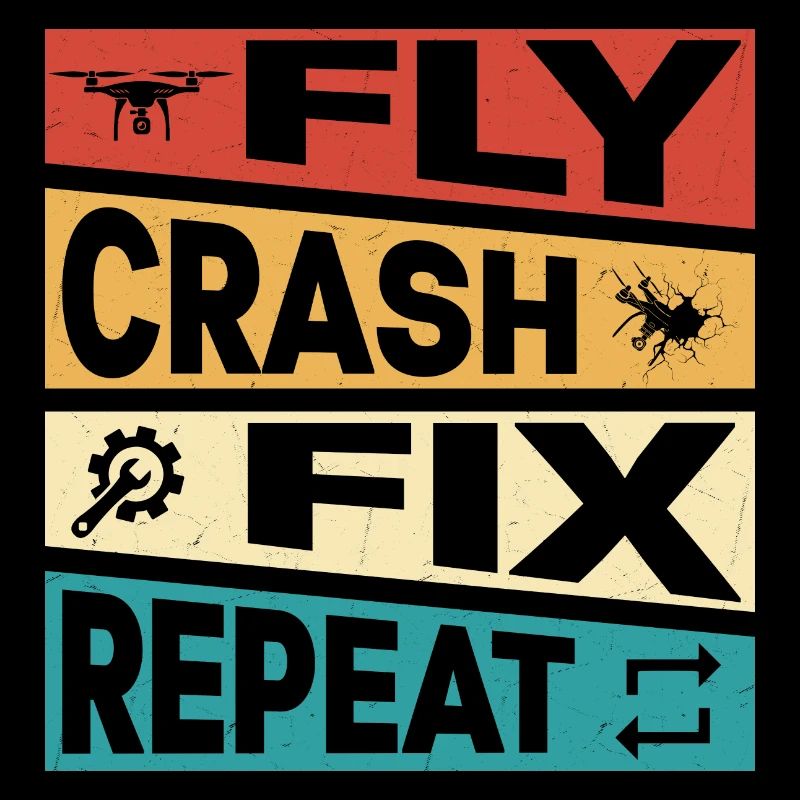 Fly crash fix Répéter le pilote de drone de vol RC