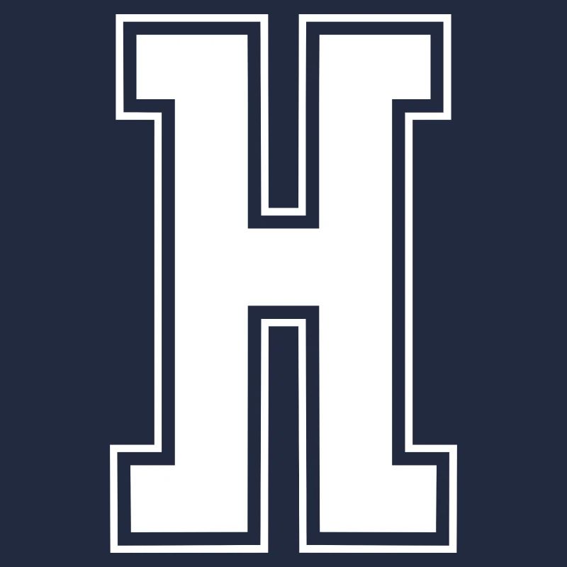 Varsity Buchstabe H College Look