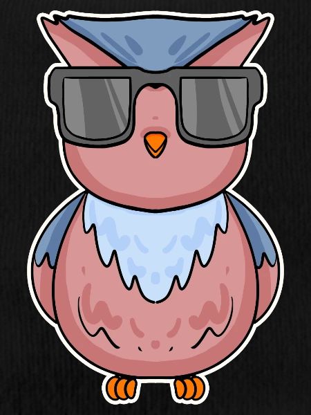 Eule mit Brille