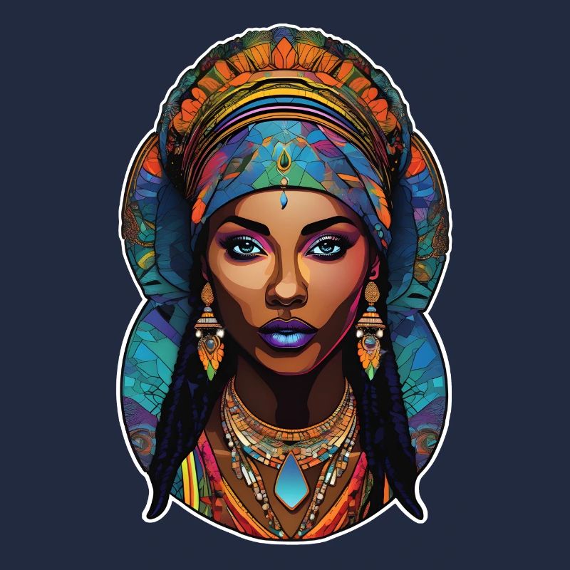 femme afro - beauté