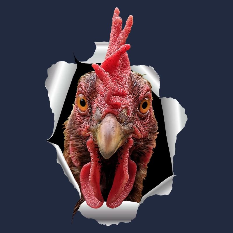 Papier déchiré de poulet