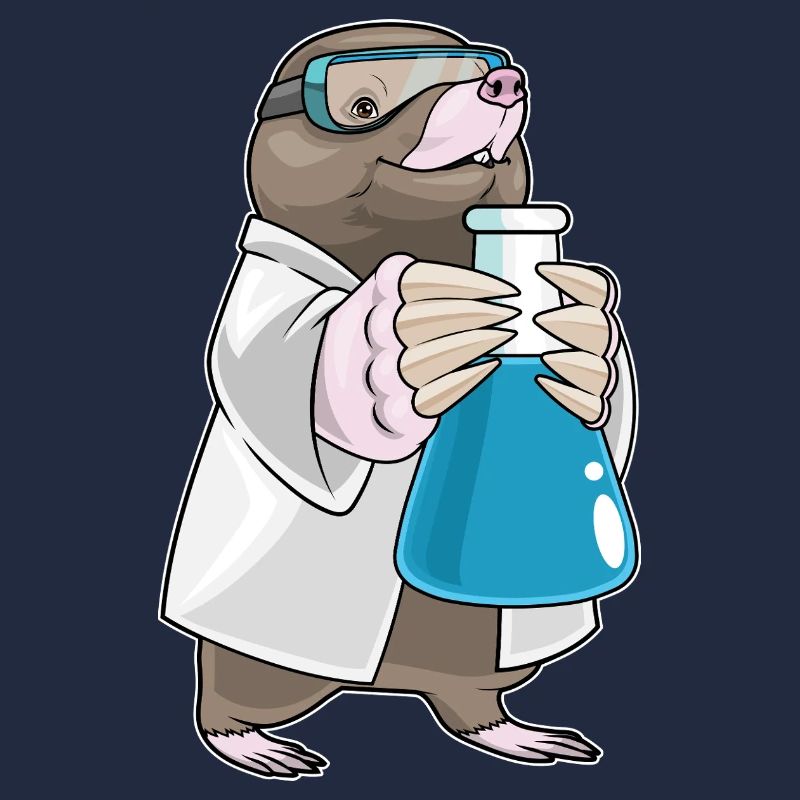 Mole Scientist Test Tube