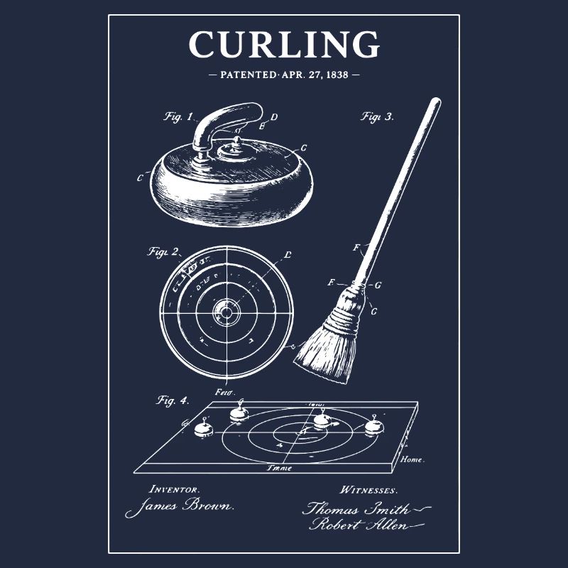 Illustrations de plans de curling