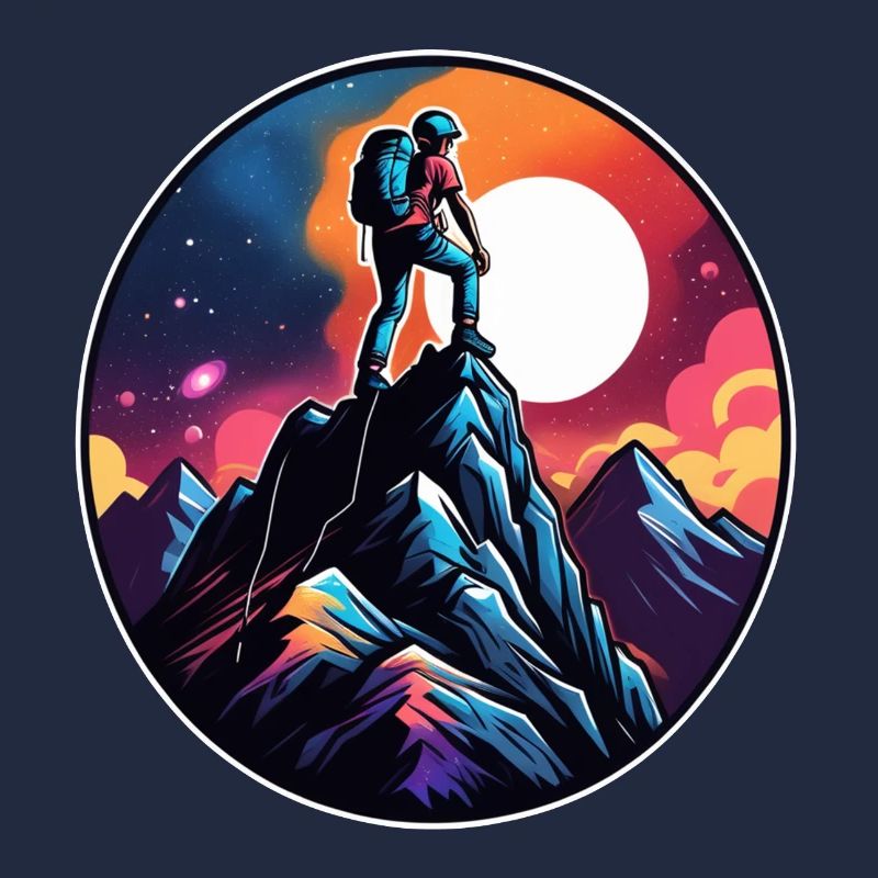 Climbing - Moon - Space