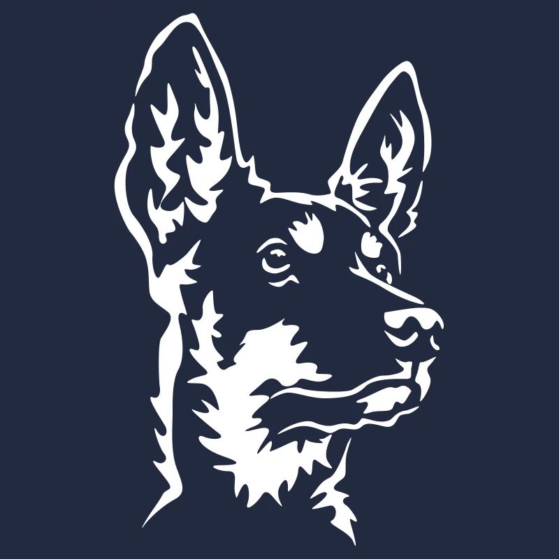 Australian Kelpie Kopf "Black Edition"