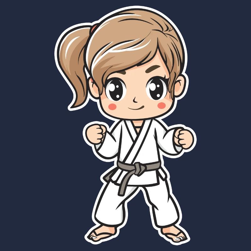 Karate Mädchen Comic
