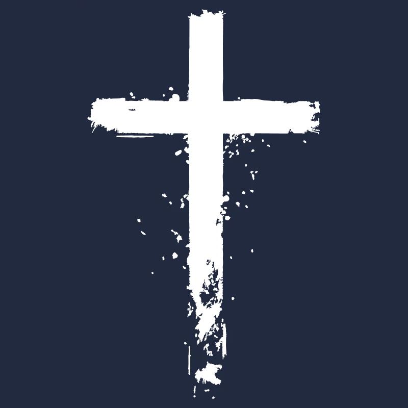 Croix blanche dans le style grunge