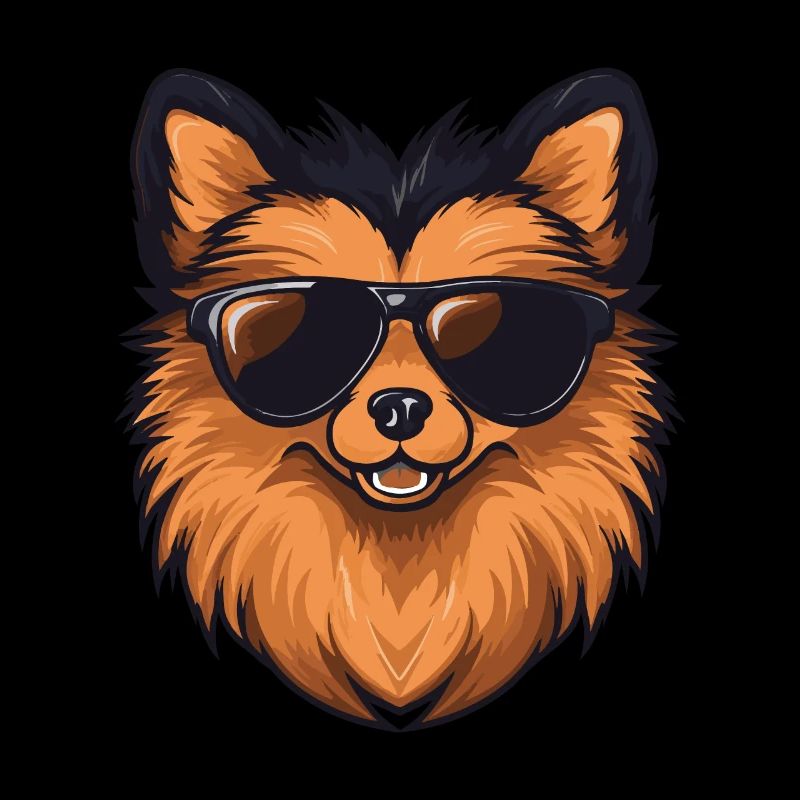Zwergspitz Hund Pomeranian Cool