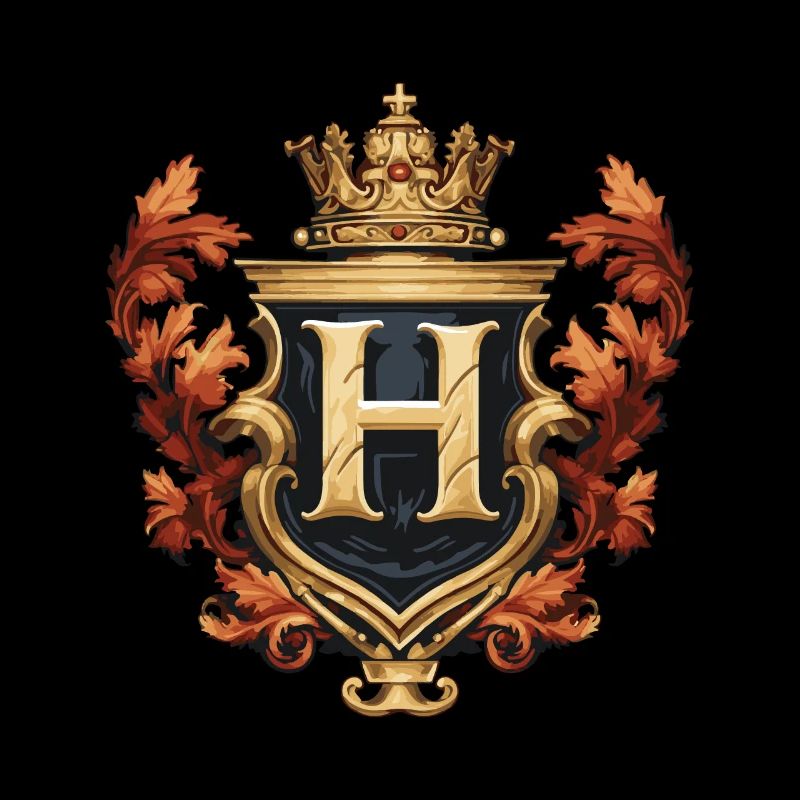 H Buchstabe Logo Krone