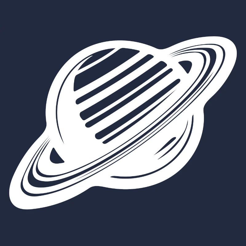 Ringed planet with ring system in the solar system