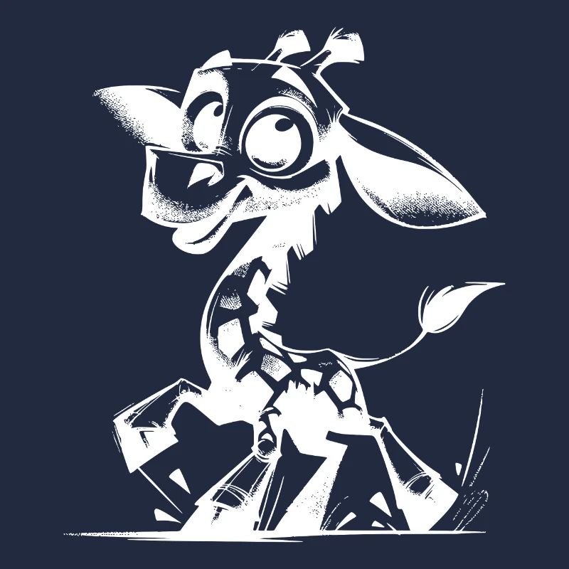 Dessin d’un petit bébé girafe mignon