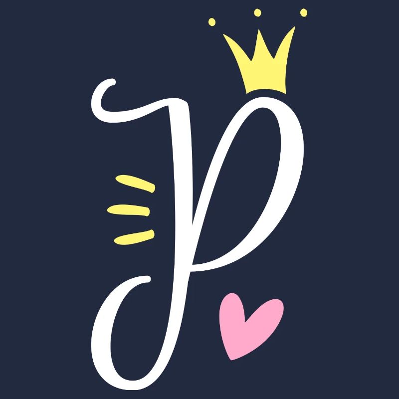 Buchstabe P Anfangsbuchstabe Krone